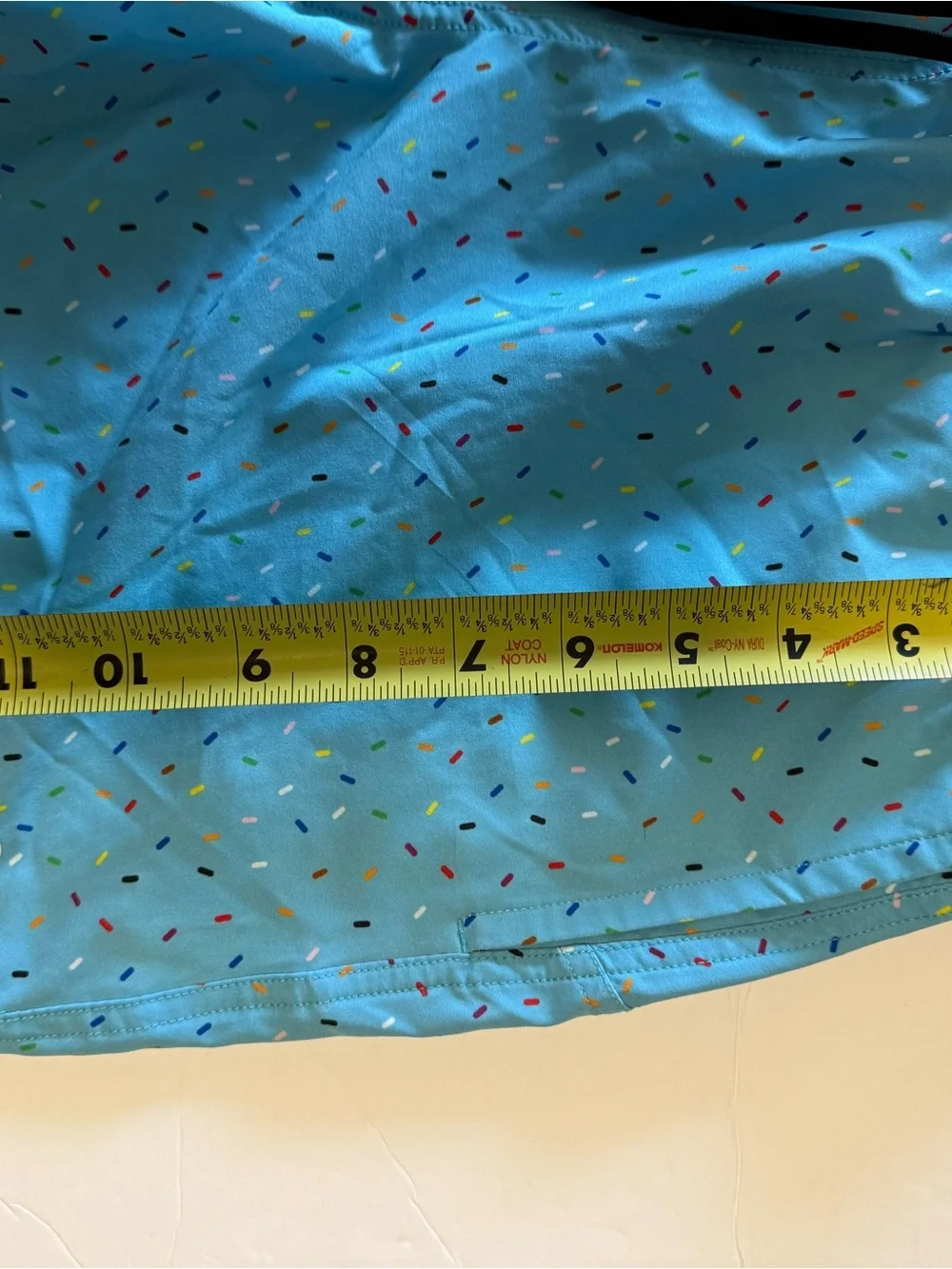 Humankind Light Blue Swim Trunks with Multicolor Speckle